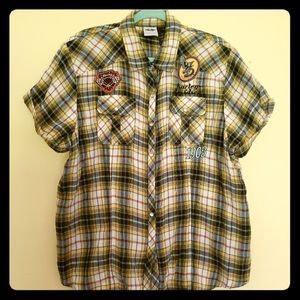 Harley Davidson Speed Kat Plaid Woven Shirt